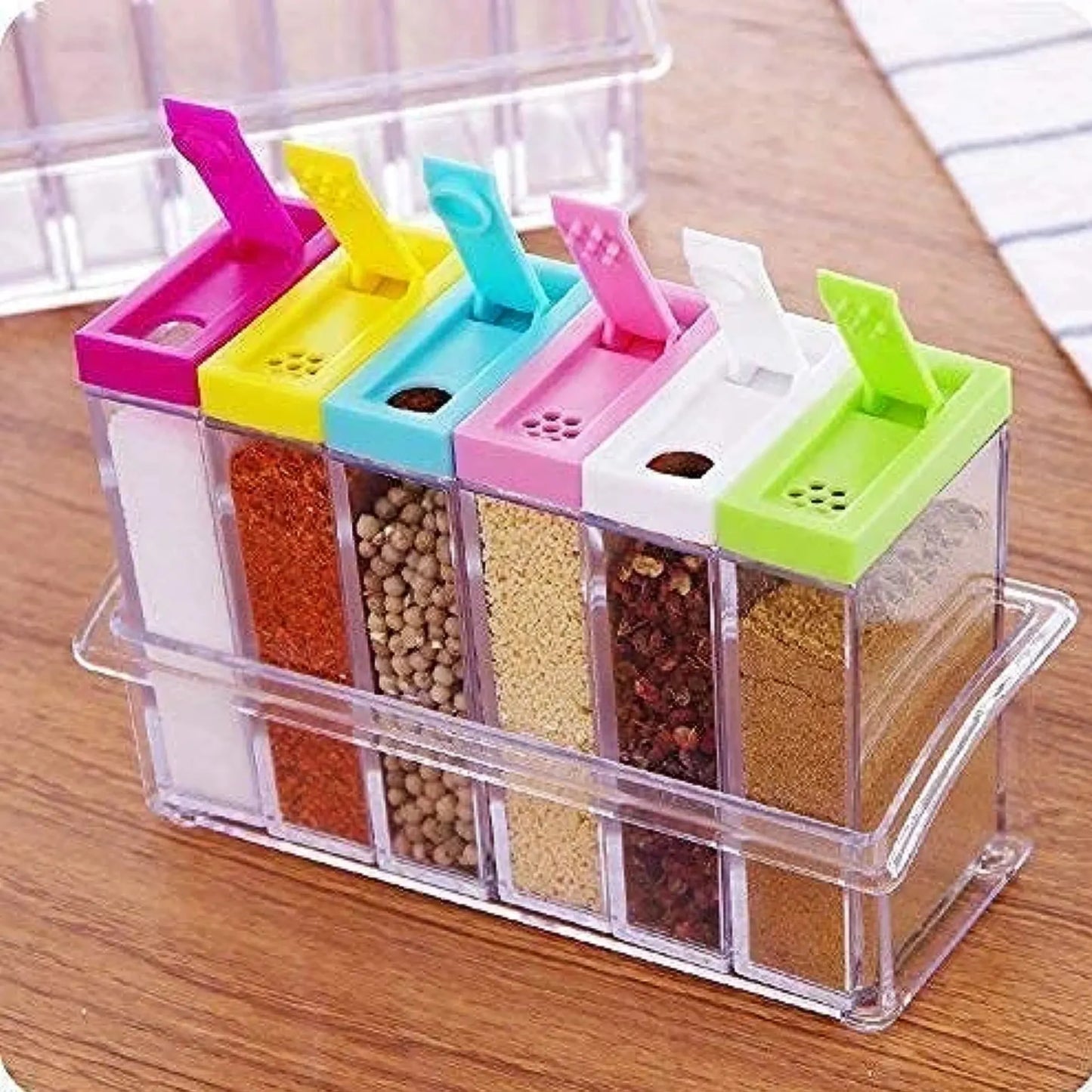 Kitchen decor Transparent Spice Jar