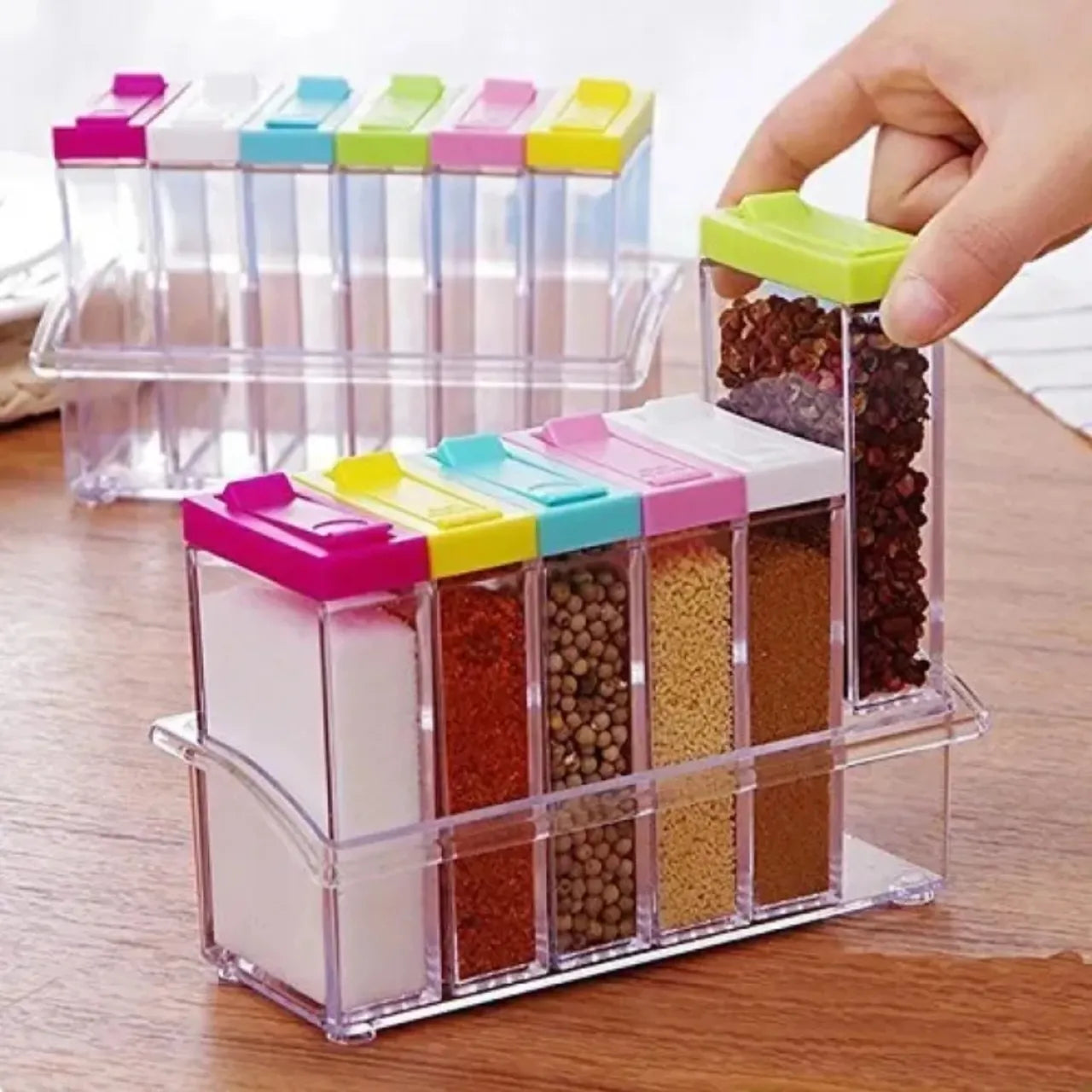 Kitchen decor Transparent Spice Jar