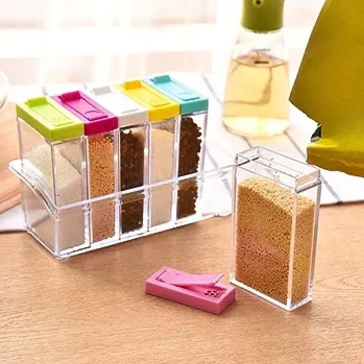 Kitchen decor Transparent Spice Jar