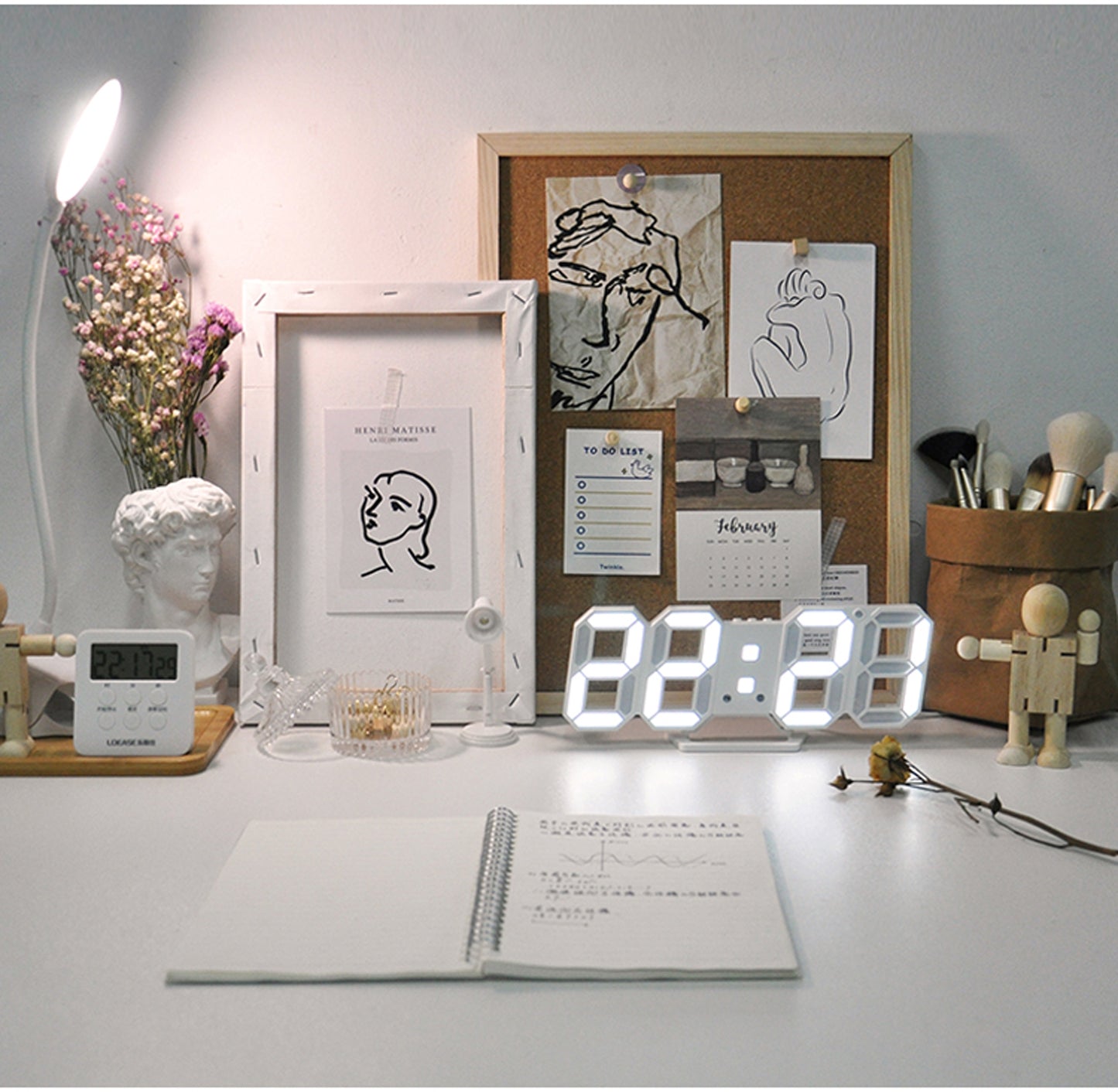 3D LED Digital Alarm Clock