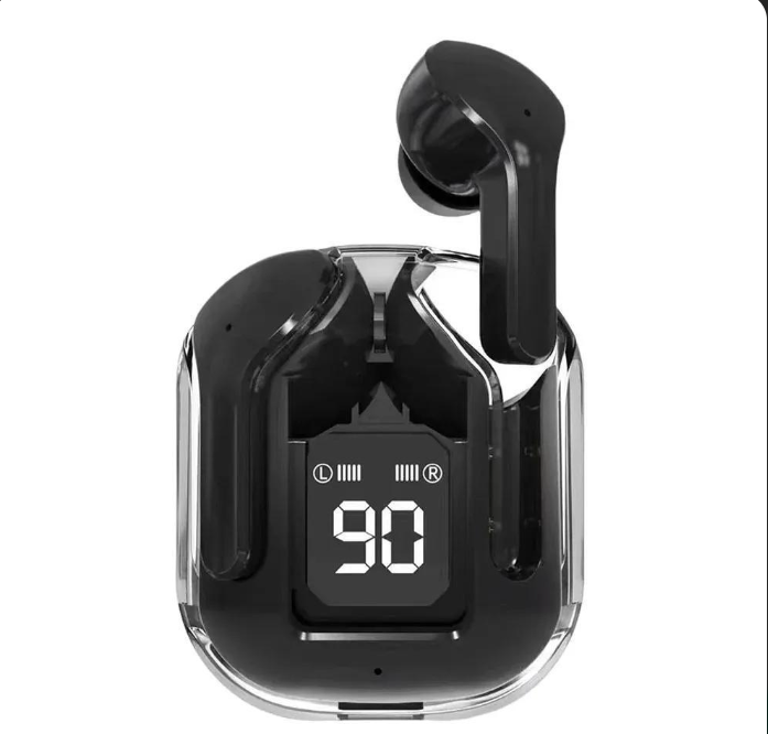 Premium Black Digital Battery Earbuds for Daily Use