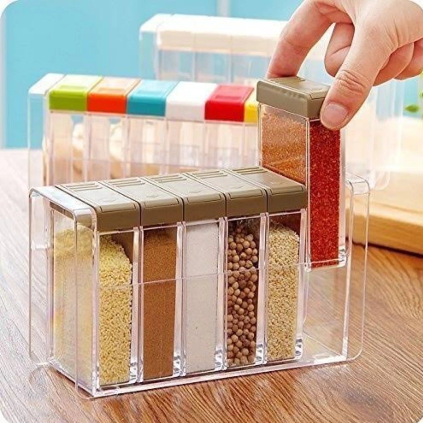 Kitchen decor Transparent Spice Jar